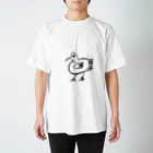 junsen　純仙　じゅんせんのJUNSEN（純仙）鳥の散歩　よちよち スタンダードTシャツ