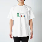 薄荷さんのらくがき帳の小梅ちゃんとここうめちゃん(黒文字) スタンダードTシャツ