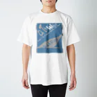 CK & outdoorマガジン店のON　THE　WATER白系青 Regular Fit T-Shirt