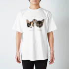 みきぞーん｜保護猫 ミッキー画伯と肉球とおともだちのame & tora Regular Fit T-Shirt