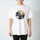 sleep-slept-zzzの葛飾北斎 Katsushika Hokusai 富嶽三十六景 スタンダードTシャツ