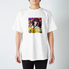 chicodeza by suzuriの花の女の子 Regular Fit T-Shirt