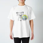 Karuna_oh_202の誰得カエル型宇宙人 スタンダードTシャツ