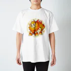 有限会社ケイデザインの【算数王国】No.37ハイシーサー Regular Fit T-Shirt