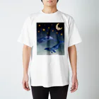 NEONEONの夜を泳ぐクジラ スタンダードTシャツ