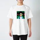 yayoiboy 弥生ボーイくんの弥生ボーイくん10歳 渋谷センター街Tシャツを着て渋谷センター街に参上の巻  スタンダードTシャツ