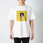 【全盲の絵描き】オバケのタムタムの【全盲の画家】うし スタンダードTシャツ