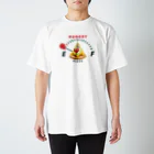 イラスト MONYAAT の腹ペコゲージ　ピザ　A*Ｌ配置 Regular Fit T-Shirt