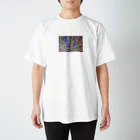 e-no-sekaiのアフリカ大陸 Regular Fit T-Shirt