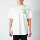 シンプルのシンプルデザインシアン×スプリンググリーン Regular Fit T-Shirt