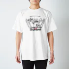 Akelto Dohnal のSunny Shiny Superb SUNDAY (サニーシャイニースパーブサンデー)(黒線ver.) ロックフェス Regular Fit T-Shirt