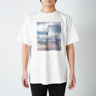 ゆにねこ惑星のପ天使の夏休みଓ夕暮れ旅行(淡) Regular Fit T-Shirt