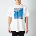 ゆにねこ惑星のପ天使の夏休みଓ青空旅行(枠なし)(淡) Regular Fit T-Shirt