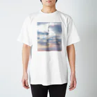 ゆにねこ惑星のପ天使の夏休みଓ夕暮れ旅行(枠なし)(淡) Regular Fit T-Shirt