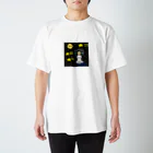 yayoiboy 弥生ボーイくんの弥生ボーイくん夜の富士山の上でひと休み Regular Fit T-Shirt