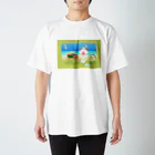 かなめ屋の夏を食べるメンたるねこ Regular Fit T-Shirt