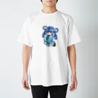 海蘭の水色ジャージちゃん(透過) スタンダードTシャツ