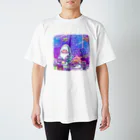 サメとメンダコ[namelessmm2]の宇宙ダイナー Regular Fit T-Shirt