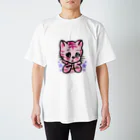 lucky charmのピンクベリーキャット☆星 Regular Fit T-Shirt