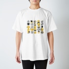 hr. grassのYURU ANIMAL_モノクロ Regular Fit T-Shirt