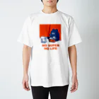 トマトマーケットのNO SUPER,NO LIFE(レッド) スタンダードTシャツ