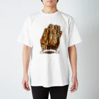 小鳥と映画館のネコ バゲット Regular Fit T-Shirt