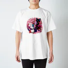 c-ma+の桜と妖狐 スタンダードTシャツ