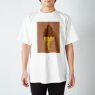 AI作家さむねこの作品集のIce Cat Chocolate Regular Fit T-Shirt