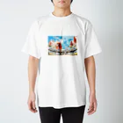 もりもりふんばりいぬの来たぜ俺らのチャイナタウン Regular Fit T-Shirt