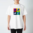 AIアート Tシャツショップの宇宙散策（アンディ・ウォーホル風） Regular Fit T-Shirt