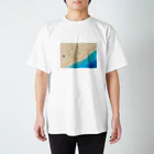 たまひろみShopの海辺のモッタさん スタンダードTシャツ