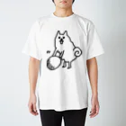 日本スピッツのコロのコロコロデカめ（哀愁の背中付き） スタンダードTシャツ