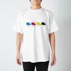 田園調布前のCMYKねこ(横長) Regular Fit T-Shirt