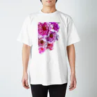 白石拓也のボールペン画「牡丹」 Regular Fit T-Shirt