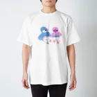 オズマジョの文鳥のぬいぐるみ スタンダードTシャツ