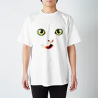 BOWWOWCLUBのねこちゃんのお顔 スタンダードTシャツ