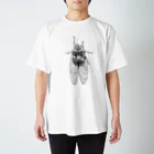 へいずゆいのセミ(黒線) Regular Fit T-Shirt