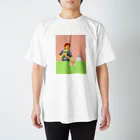 matsuorrrのGirl and Cat Regular Fit T-Shirt