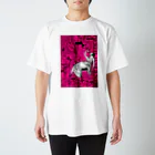 Cordelia　SUZURI分室のGERDA "Collage pink" Regular Fit T-Shirt