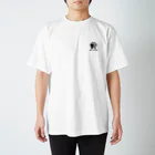 SilentNoisyButterflyの海　篆書一文字 Regular Fit T-Shirt