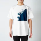 cuuyabowの横浜港　藍色 Regular Fit T-Shirt