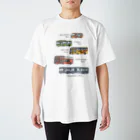 ぼんやり商会 SUZURI店の人の良さそうなバスたち Regular Fit T-Shirt