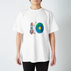 HIDE-KONGの10とロケットと地球 スタンダードTシャツ