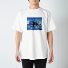 林亮太 色鉛筆画グッズショップのCentaurusの聲　ホーカー・シーフューリーFB.11 スタンダードTシャツ