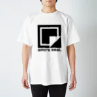 amoのamo's シール　ロゴ黒 Regular Fit T-Shirt