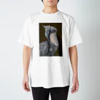 谷中画廊のハシビロコウイラスト Regular Fit T-Shirt