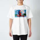 TENCO shopのTENCOちゃん light blue morning ver. Regular Fit T-Shirt