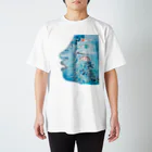 Wall Art ProjectのWAF Tシャツ　大小島真木 ver.1 Regular Fit T-Shirt