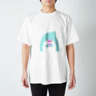 べあ🧸‪🍼のゆるふわーず♡いるか スタンダードTシャツ