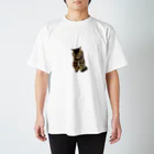 KITTOのもじもじ猫きっと スタンダードTシャツ